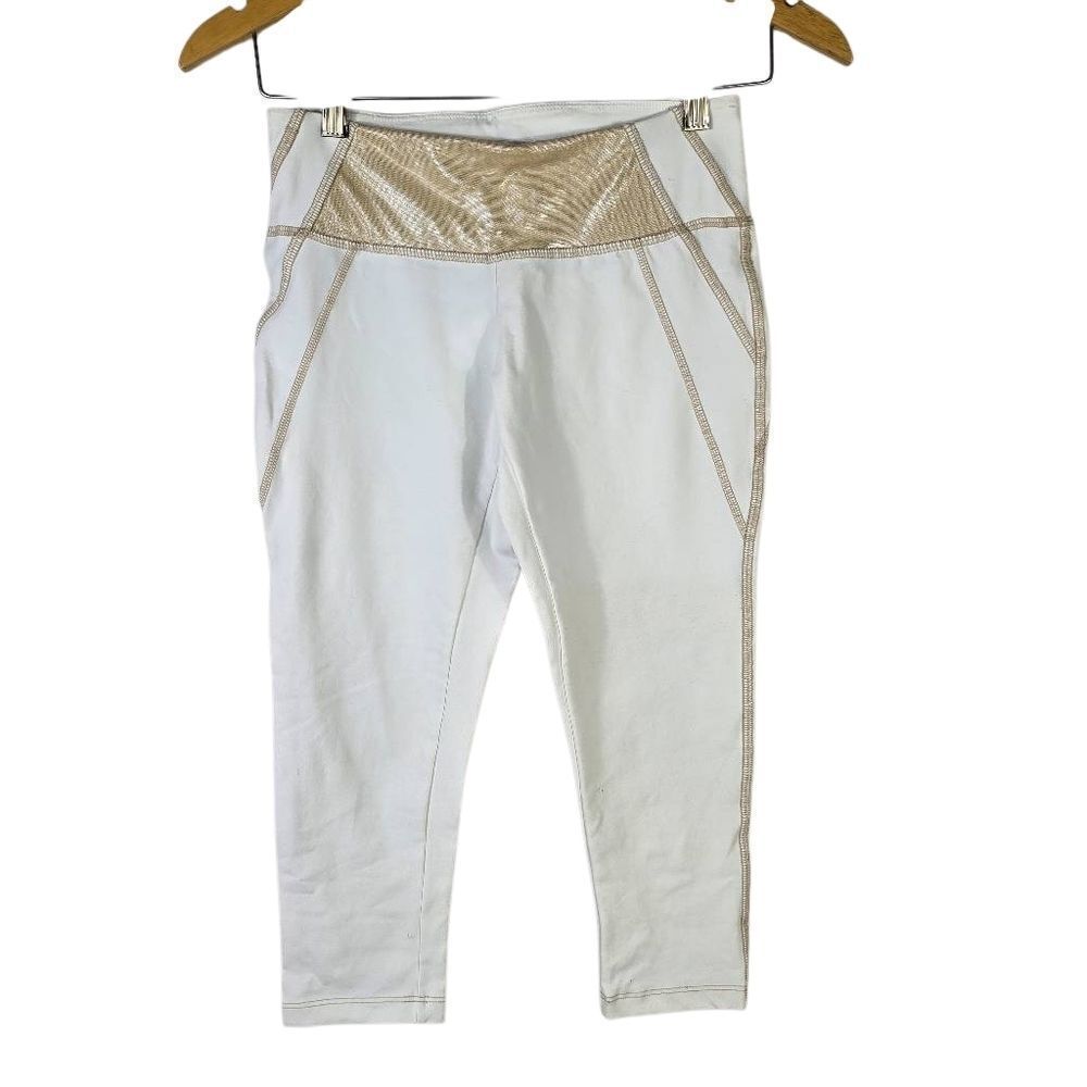 Nina B. Roze White Workout Pants Leggins Size Xs